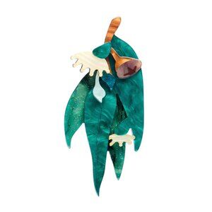 Yellow Gum Blossom Brooch NIB